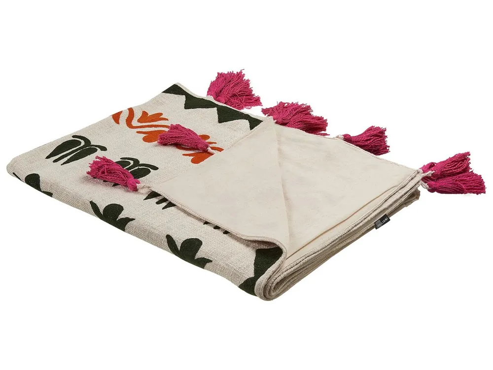 Manta ANAND Algodón 130 x 180 cm Multicolor - Textil