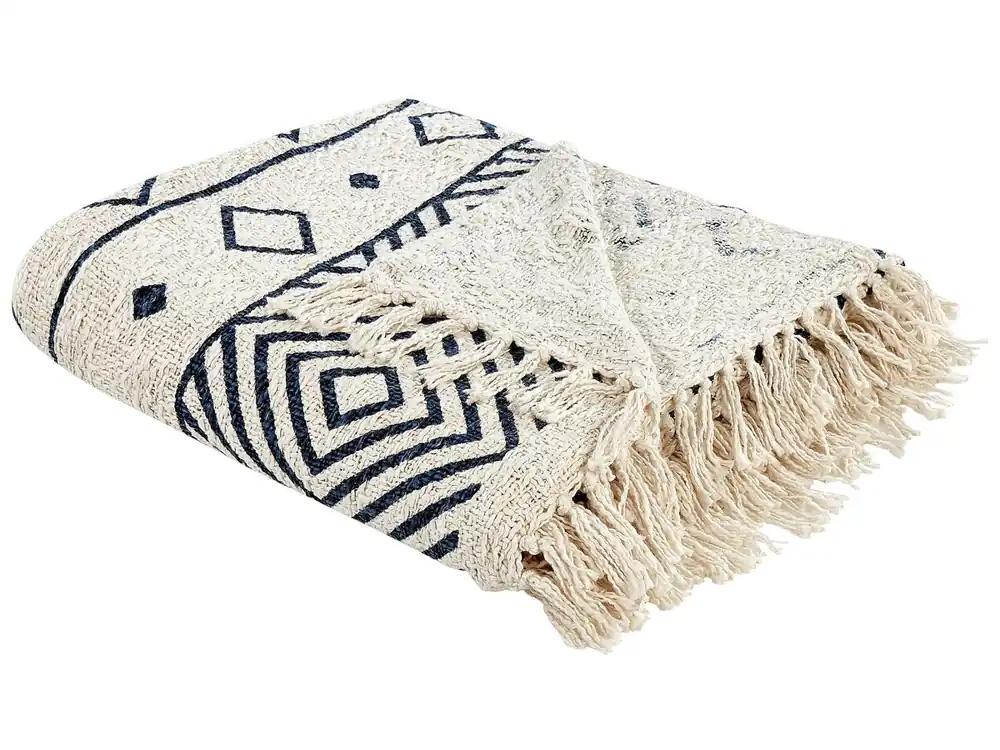 Manta NAJUY Algodón 150 x 200 cm Beige - Textil