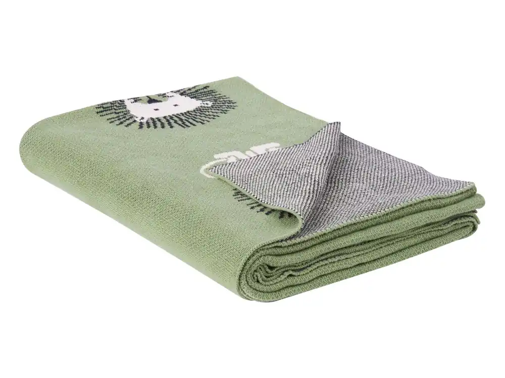 Manta RUSAMI Algodón 130 x 170 cm Verde - Textil