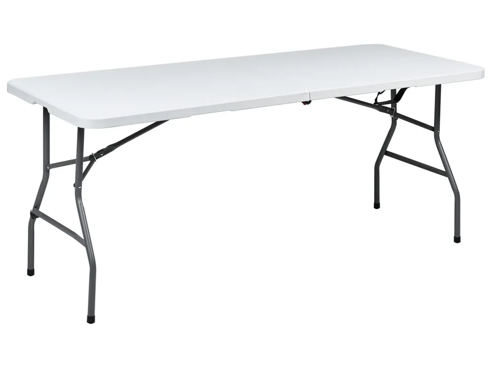 Mesa de jardín para 6 personas CUGNOLI 180 cm 74 cm Blanco