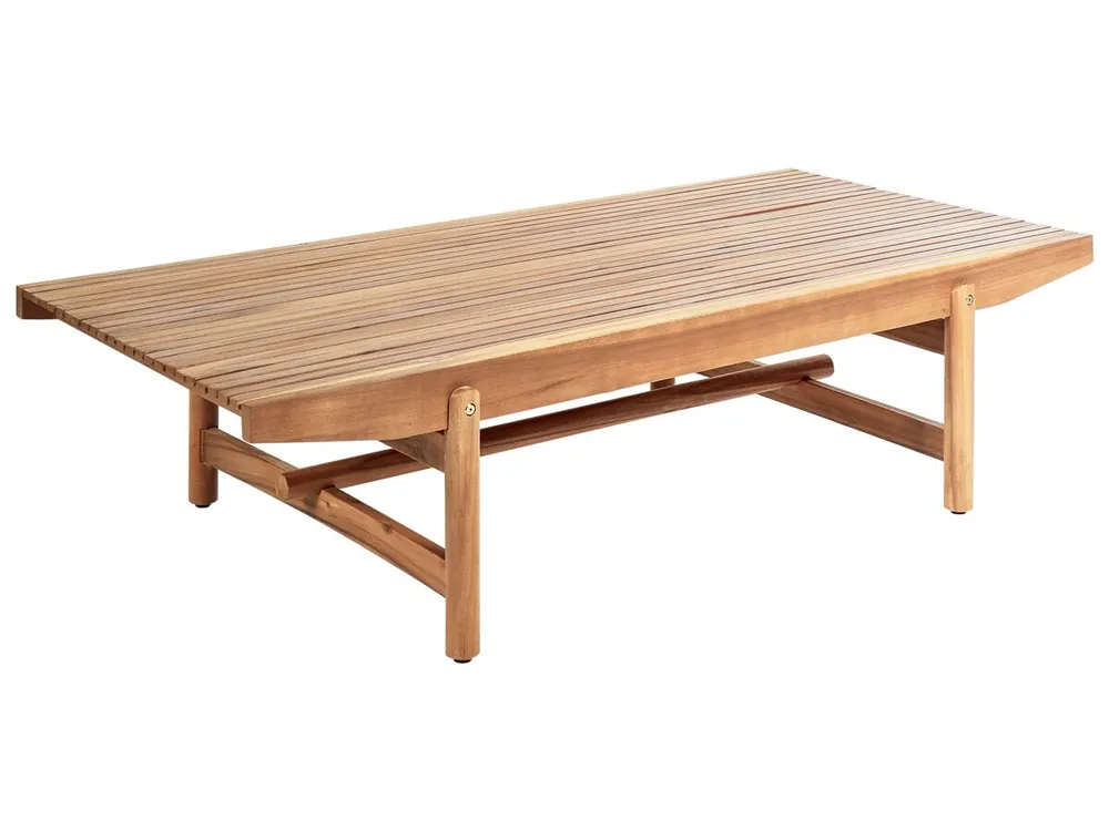 Mesa de centro de jardín GIAVENO 145 cm 79 cm Madera de acacia Marrón