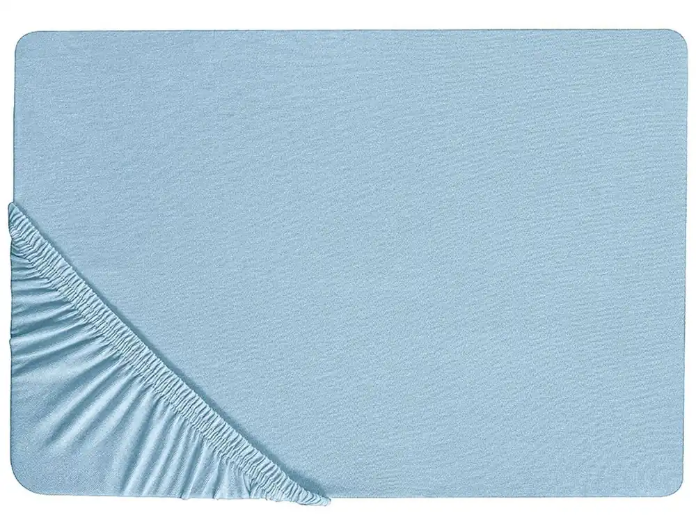 Sábana bajera HOFUF Algodón 90 x 200 cm Azul claro - Textil