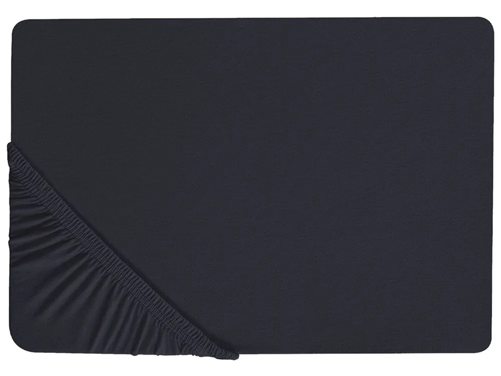 Sábana bajera JANBU Algodón 90 x 200 cm Negro - Textil