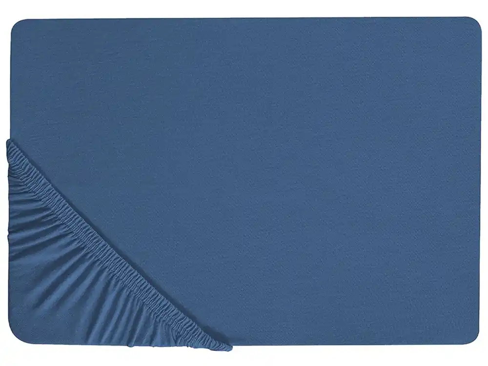 Sábana bajera JANBU Algodón 90 x 200 cm Azul marino - Textil