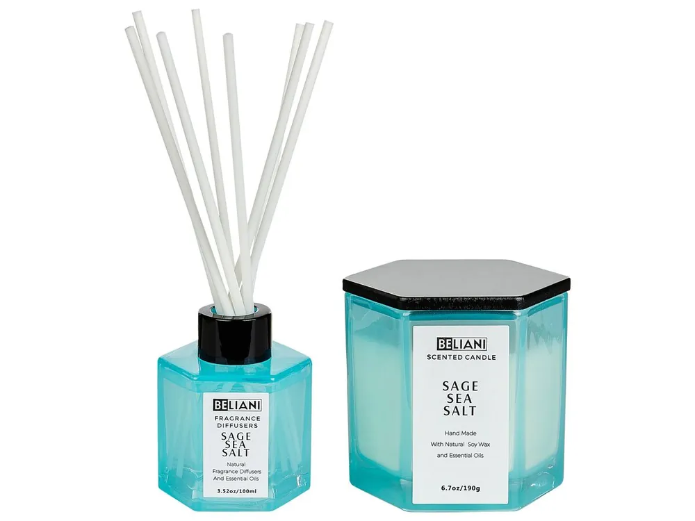 Vela aromática con difusor de fragancia CLASSY TINT Cera de soja Notas frescas - Decoración