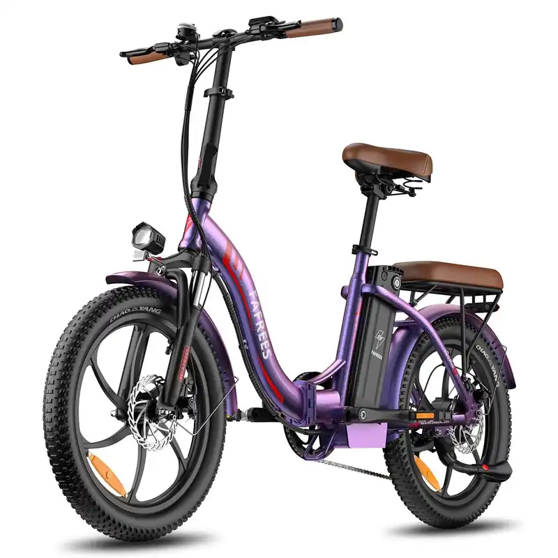 Bicicleta Eléctrica FAFREES F20 Pro - Motor 250W Batería 36V20Ah Neumáticos De 20" Frenos De Disco Mecánicos - Rosa Púrpura