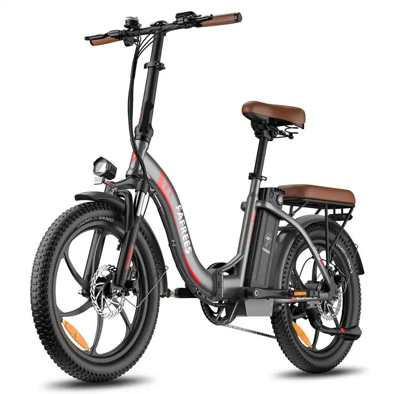 Bicicleta Eléctrica FAFREES F20 Pro - Motor 250W Batería 36V20Ah Neumáticos De 20" Frenos De Disco Mecánicos - Gris plomo