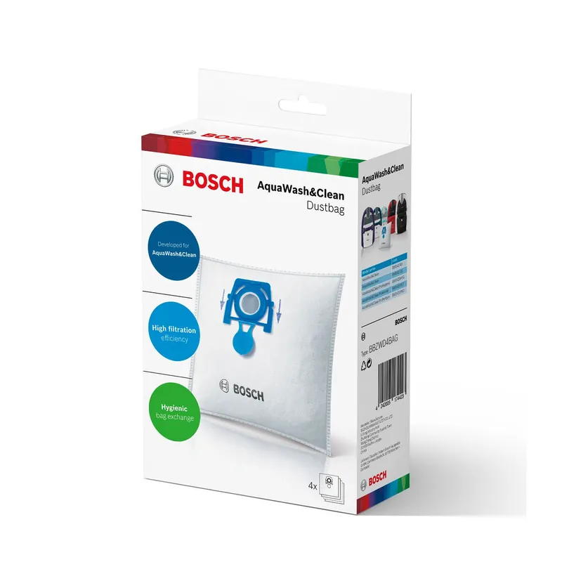 Bolsa de Recambio para Aspiradora AQUAWASH & CLEAN BOSCH BBZWD4BAG - Electrodomésticos