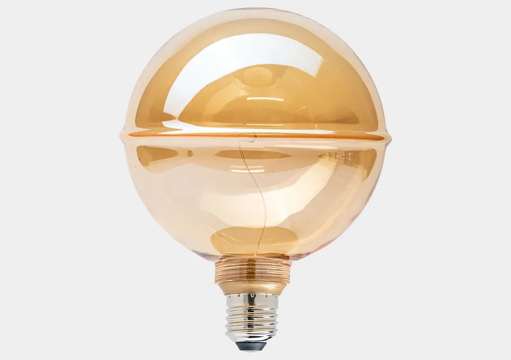 Bombilla decorativa GLOBO HORIZONTAL ambar 4W E27 - Decoración