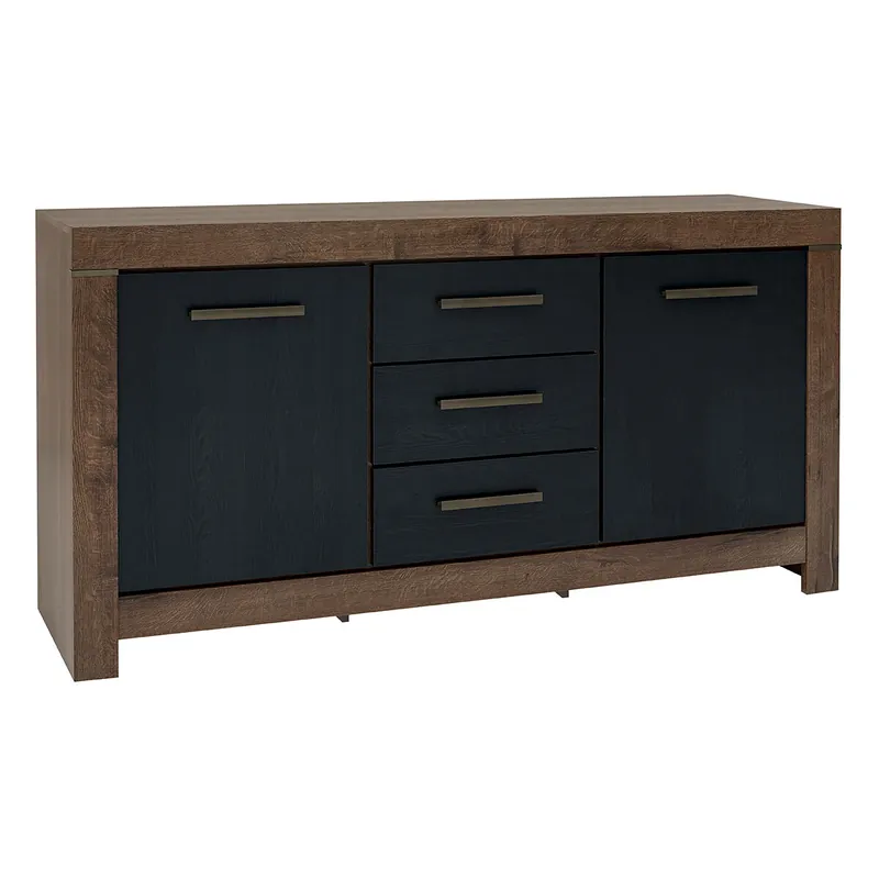 Bufé 2 puertas 3 cajones Adam Madera oscura - Muebles