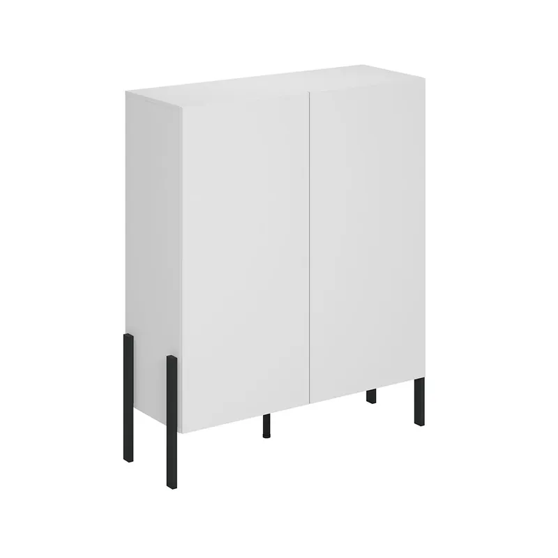 Bufé alto 2 puertas Bérénice Blanco - Muebles