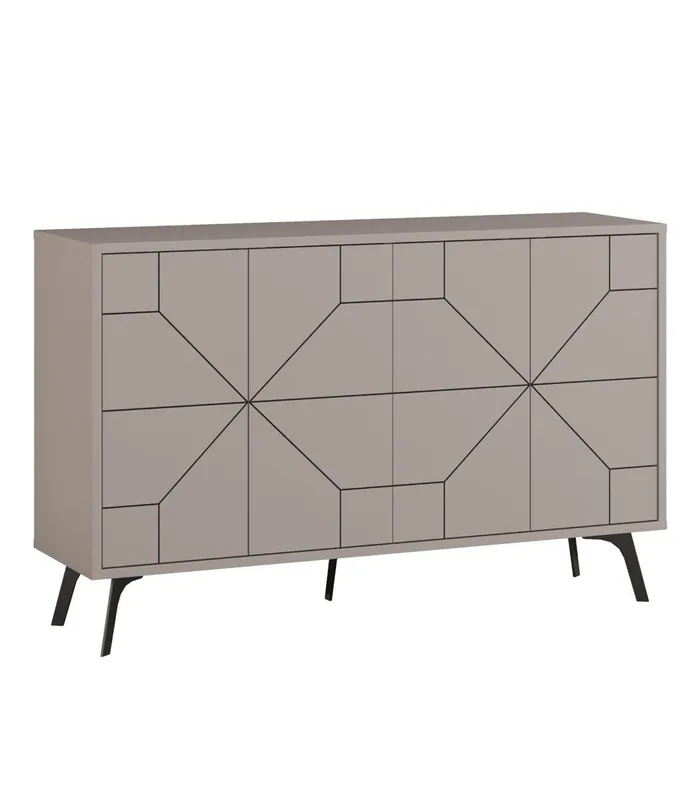 Buffet 4 puertas y puertas decoradas L123 cm - Dune