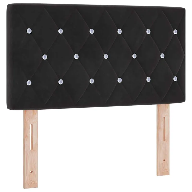 Cabecero de Terciopelo Argyle Azul oscuro 80 cm Terciopelo - Muebles