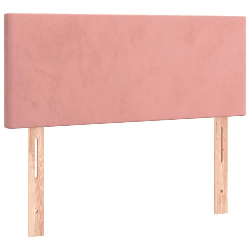 vidaXL Cabecero de terciopelo rosa 100x5x78/88 cm - Muebles