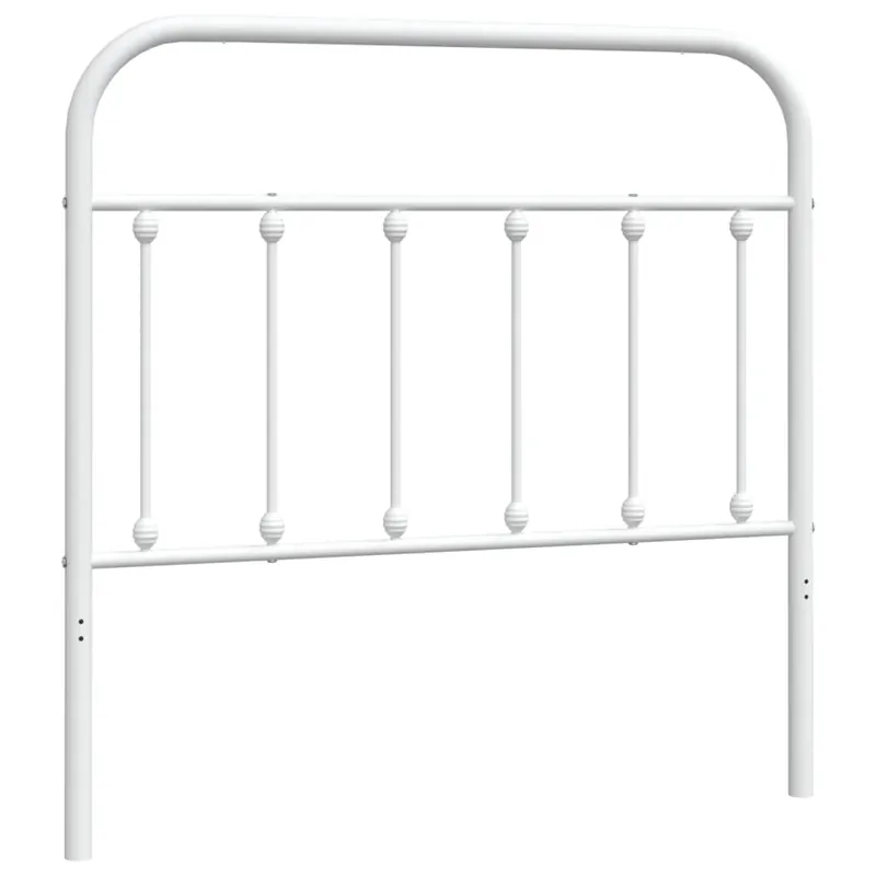 vidaXL Cabecero de metal blanco 100 cm - Muebles