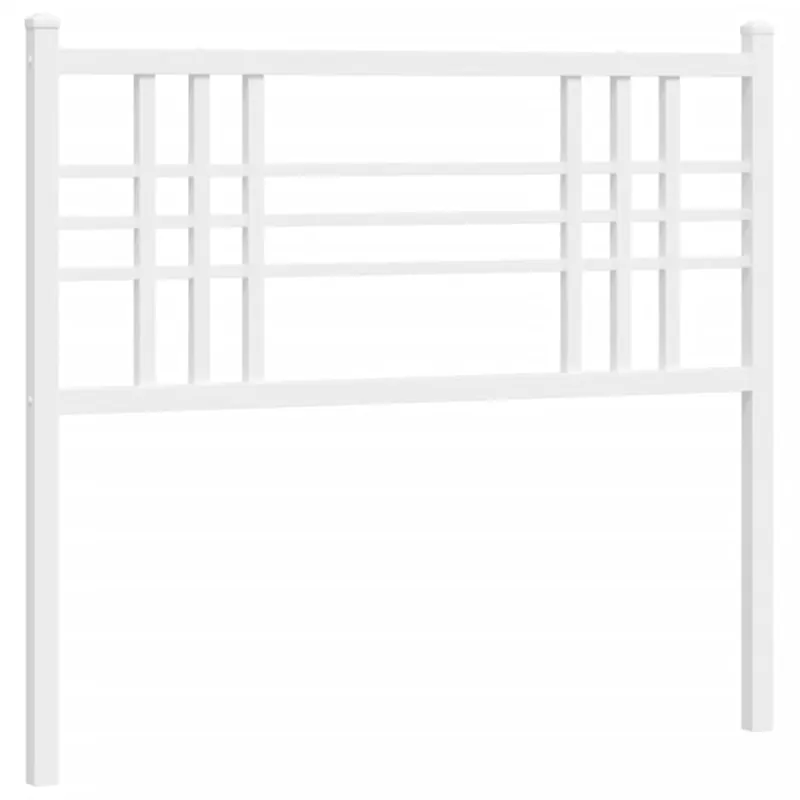 vidaXL Cabecero de metal blanco 107 cm - Muebles