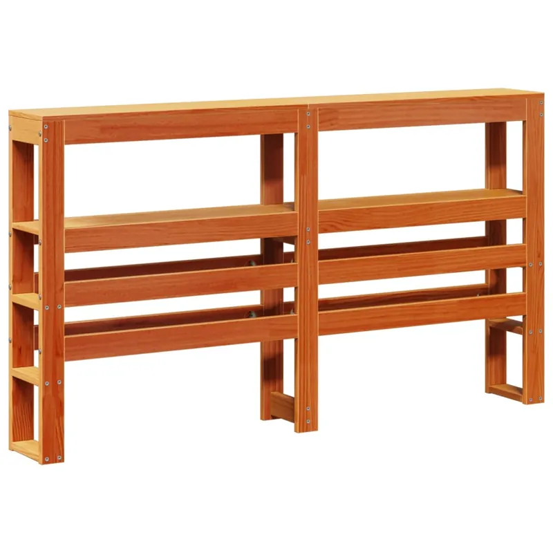 Cabecero de cama con estantes madera maciza de pino 120 cm - Muebles
