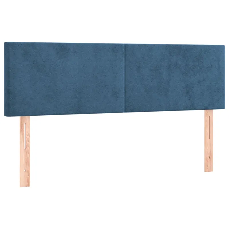 vidaXL Cabeceros 2 unidades terciopelo negro 72x5x78/88 cm - Muebles