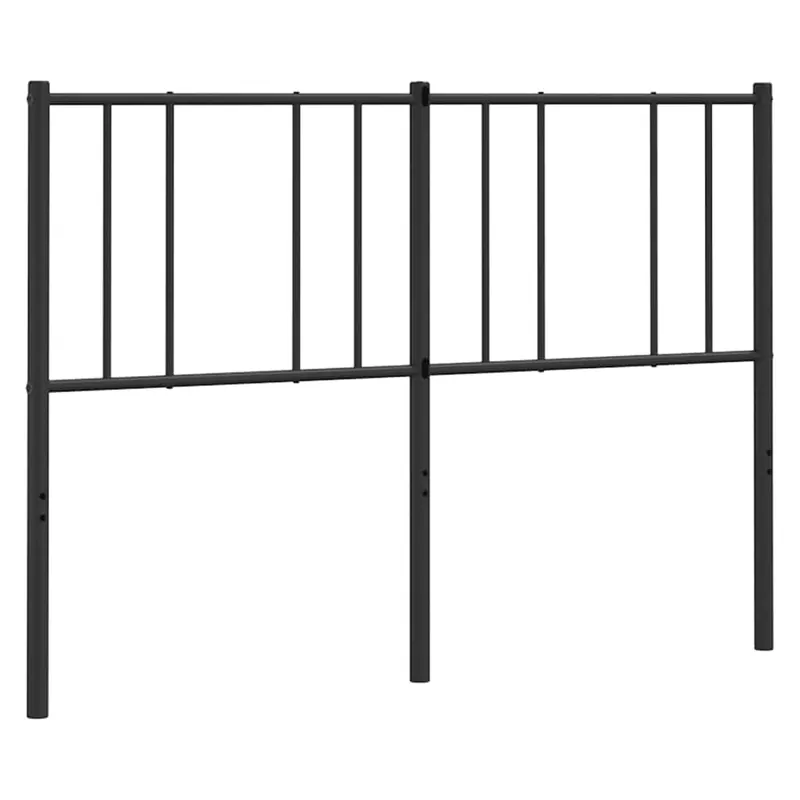 vidaXL Cabecero de metal negro 150 cm - Muebles