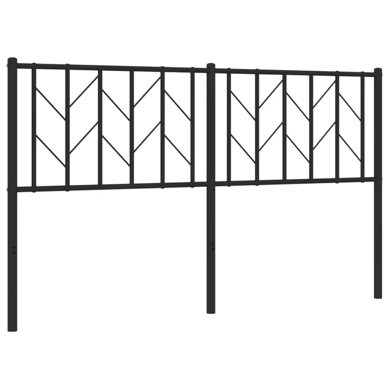 vidaXL Cabecero de metal negro 150 cm - Muebles