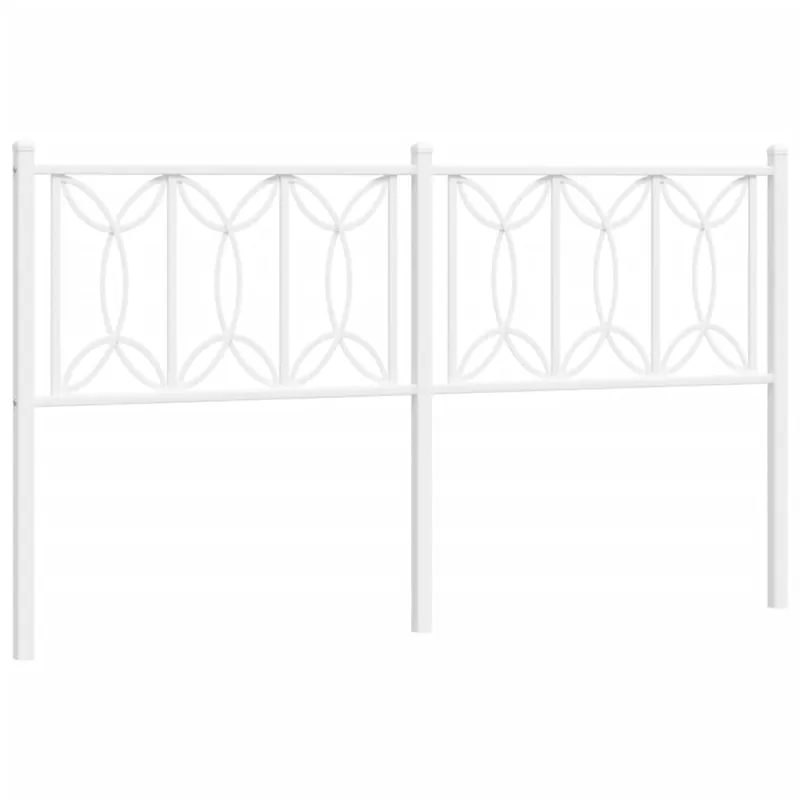 Cabecero de metal blanco 160 cm - Muebles