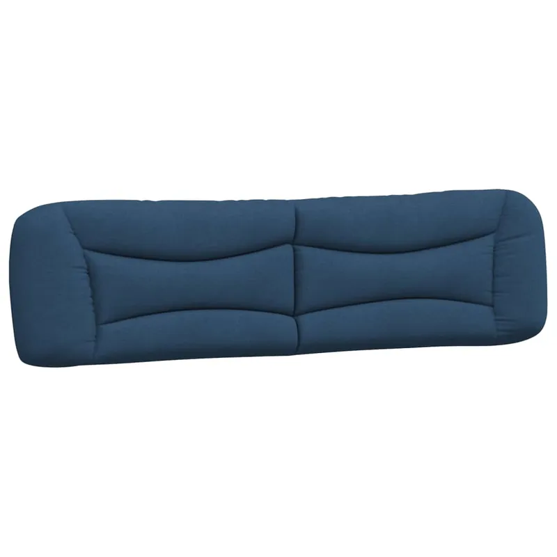 Cabecero cama - Mueble cabecero acolchado tela negro 200 cm