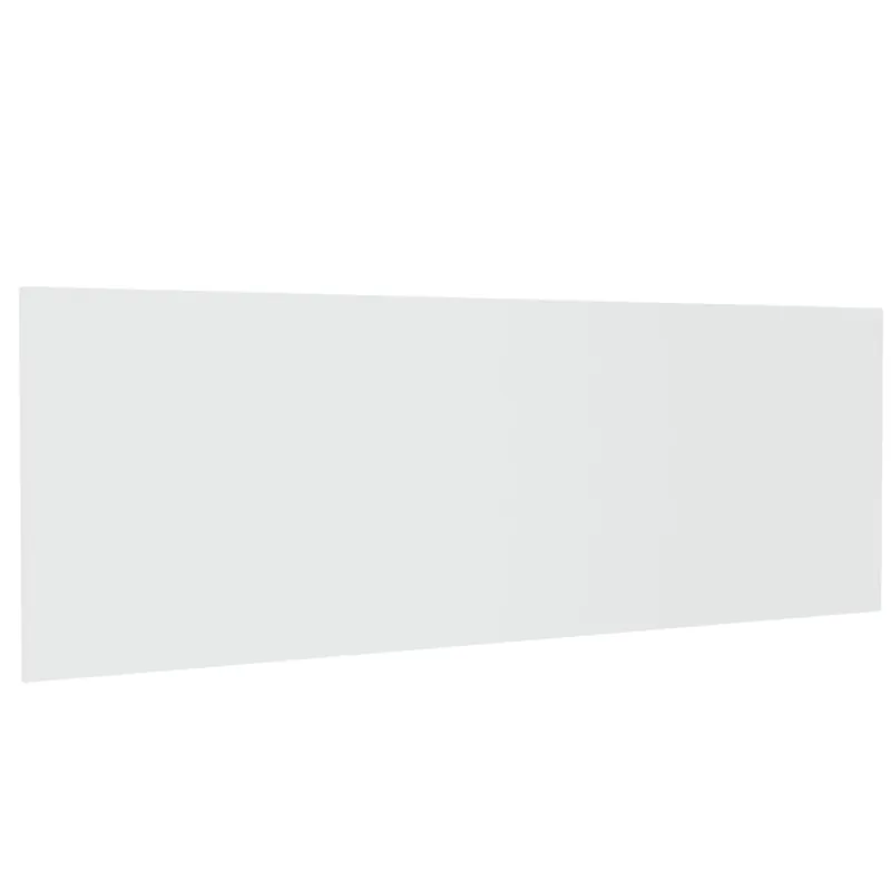 Cabecero cama - Mueble cabecero pared madera contrachapada negro 240x1,5x80cm