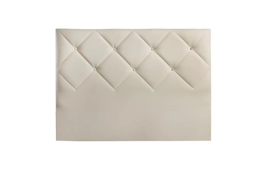 Cabecero CLUB 160x115x7cm semipiel blanca - Descanso