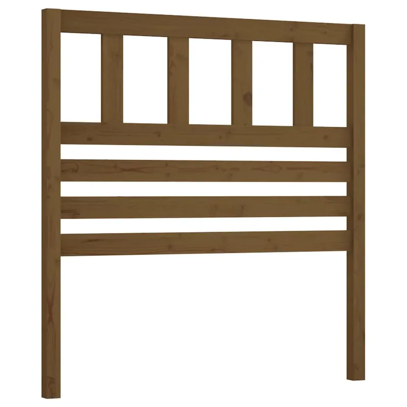 Cabecero de cama madera maciza de pino marrón miel 81x4x100 cm - Muebles