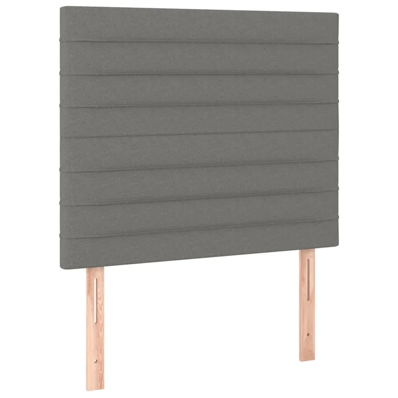Cabeceros 2 unidades de tela gris claro 90x5x78/88 cm Alto - Muebles