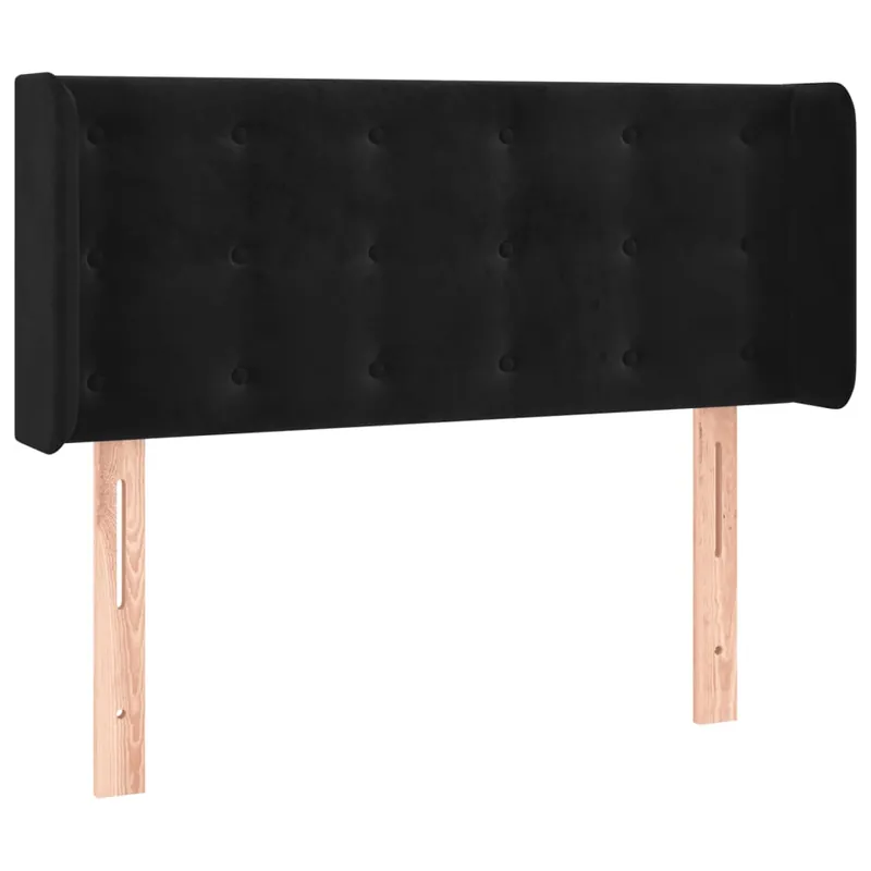 Cabecero de terciopelo gris claro 93x16x78/88 cm - Muebles
