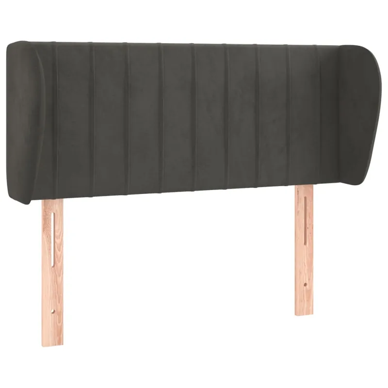 Cabecero de terciopelo gris claro 93x23x78/88 cm - Muebles