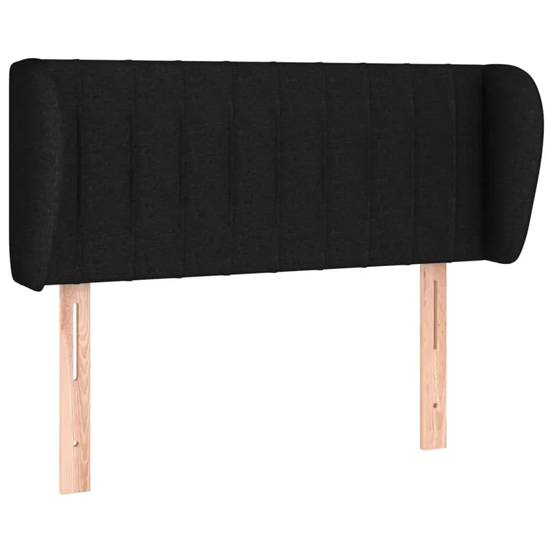 Cabecero de tela negro 93x23x78/88 cm - Muebles