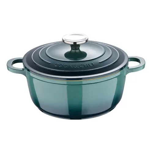 La cacerola de 20 cm tiene 2.2 litros de capacidad y está fabricada de aluminio fundido - Cocina