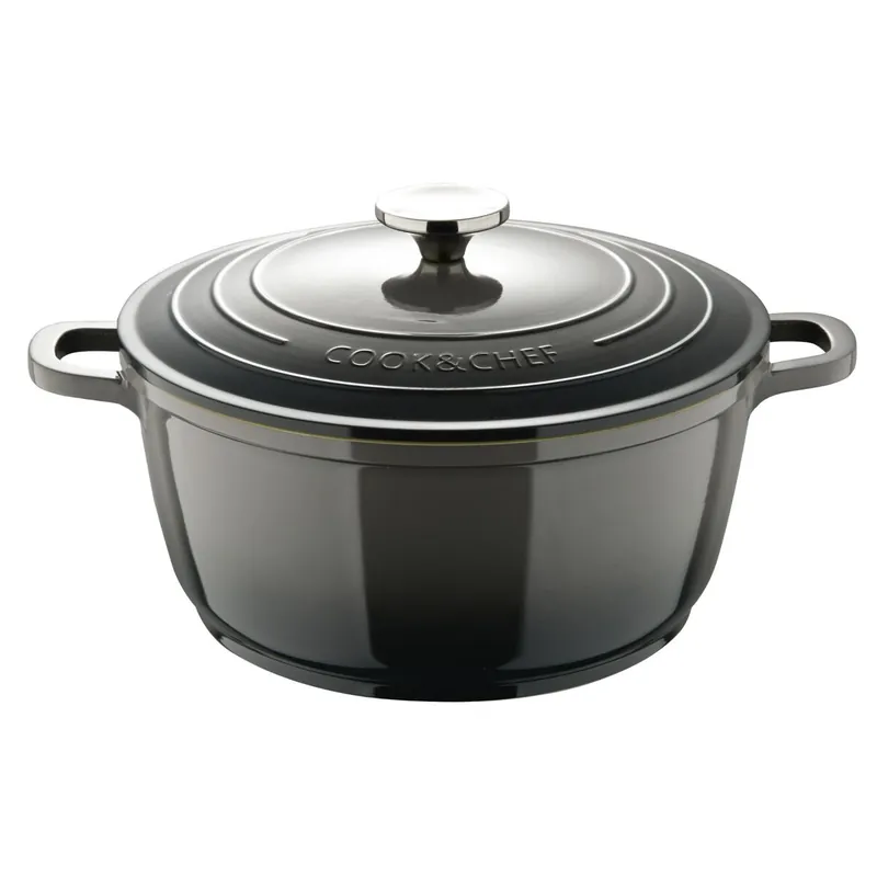 Bergner EXCALIBUR Cacerola de Ø20cm y 2,4L con tapa en aluminio fundido color Gris - Cocina