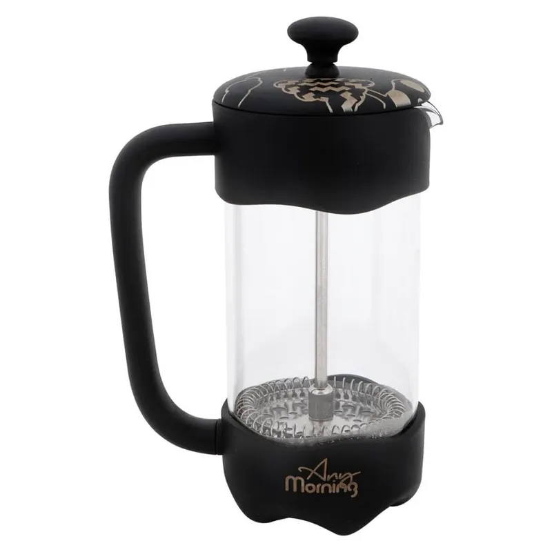 Any Morning Cafetera de émbolo 350ml acero inox y vidrio borosilicato - Cocina