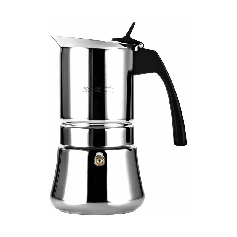 Cafetera Italiana FAGOR Acero Inoxidable 18/10 Cromado (10 Tazas) - Cocina