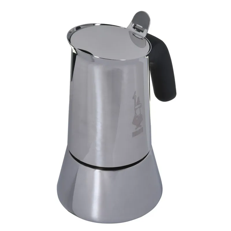 Cafetera Italiana Bialetti Plateado Acero Inoxidable 240 ml 6 Tazas - Cocina