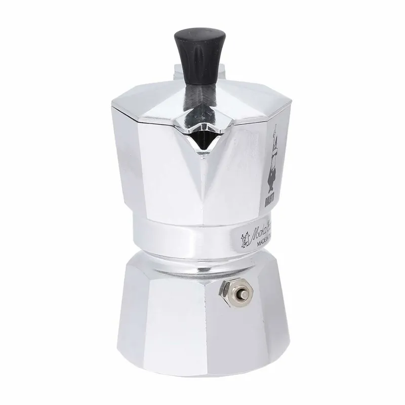Cafetera Italiana Bialetti Moka Express Plateado Aluminio Metal 60 ml 1 Taza - Cocina