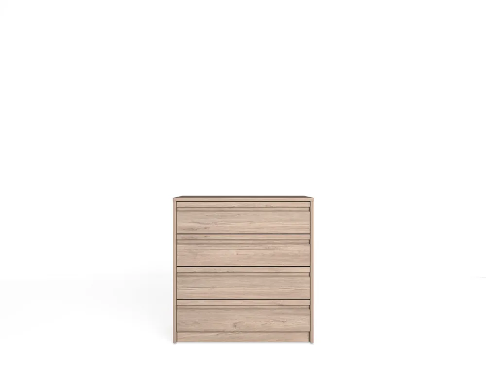 Cajonera MONTADA BLOCK de 4 cajones 70cm blanca - Muebles