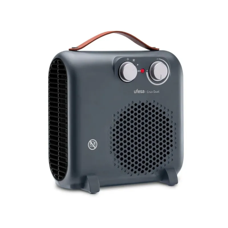Calefactor ventilador Ufesa Crux Dual 2000W 3 potencias gris - Electrodomésticos