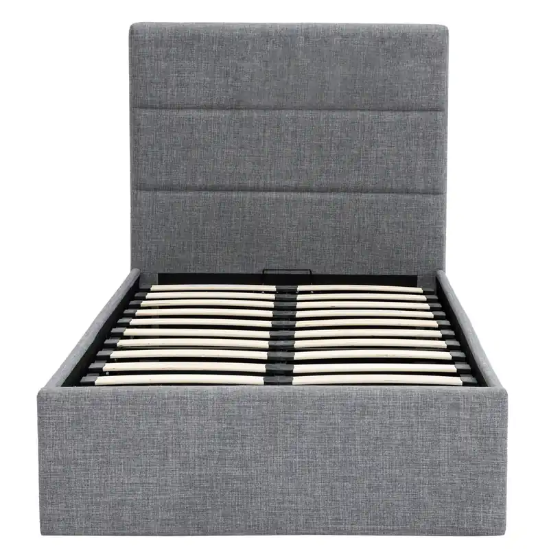 Cama abatible NIZA 90x190cm color gris - Descanso