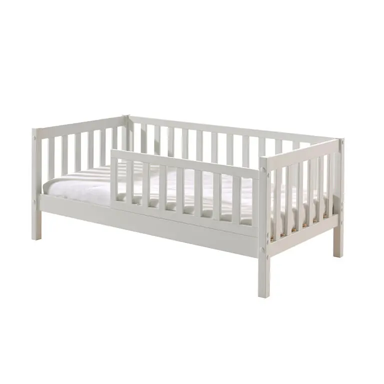 Cama 70x140 con somier Vipack Tod - Blanco