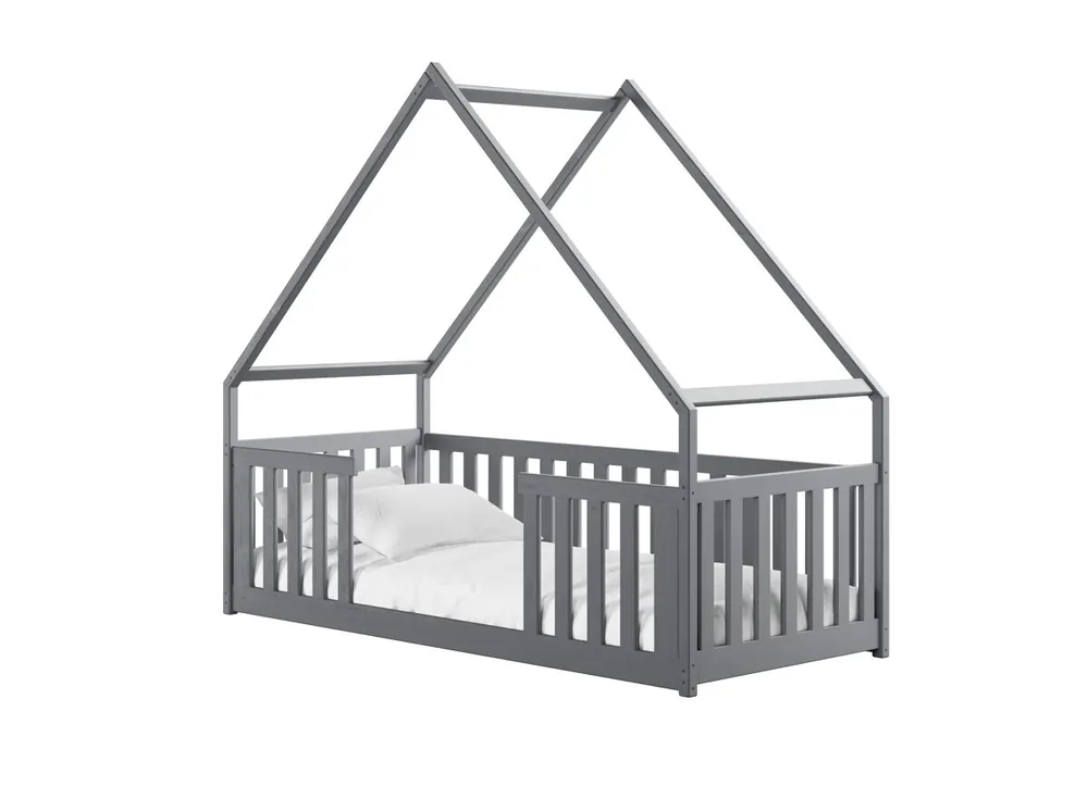 La casa-cama BEE de color beige, fomenta la creatividad. Fabricada en madera maciza, es perfecta para el juego imaginativo.