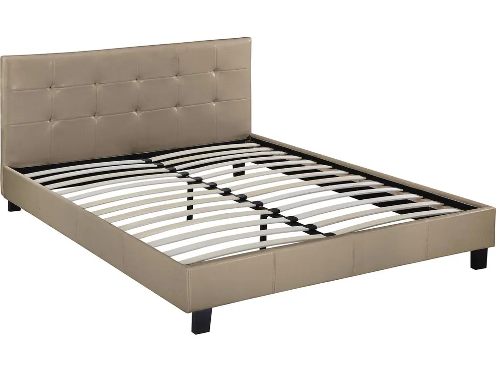 Cama "Julia" - 160 x 200 - Gris claro