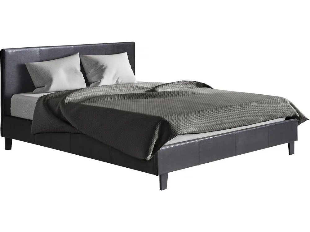 Cama "Lina" - 160 x 200 cm - Negro