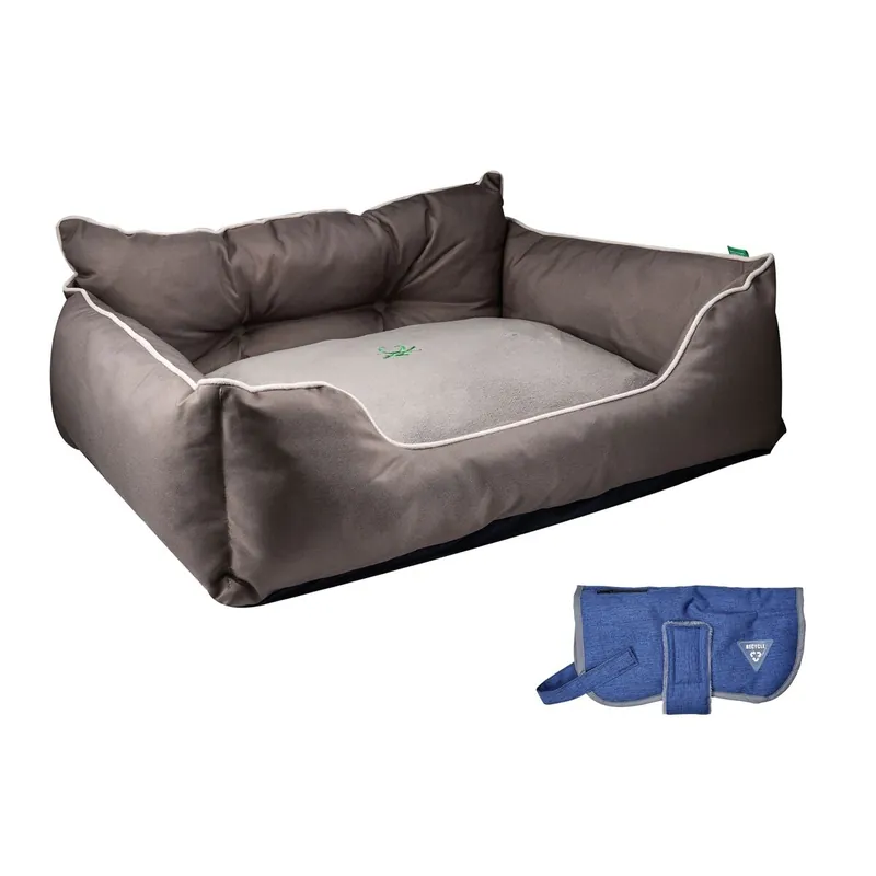 Cama para mascota + abrigo para mascotas - Jardín