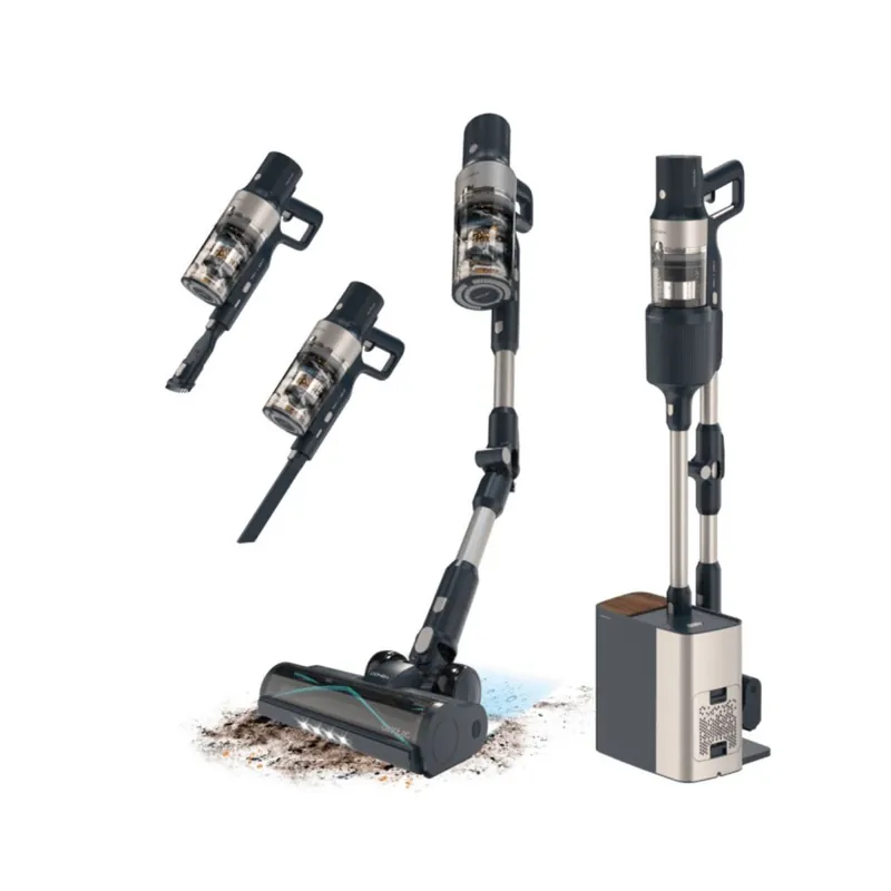 Aspirador vertical Cecotec Conga Rockstar 5500 Hurricane Station Flex 700W base de autovaciado negro - Electrodomésticos