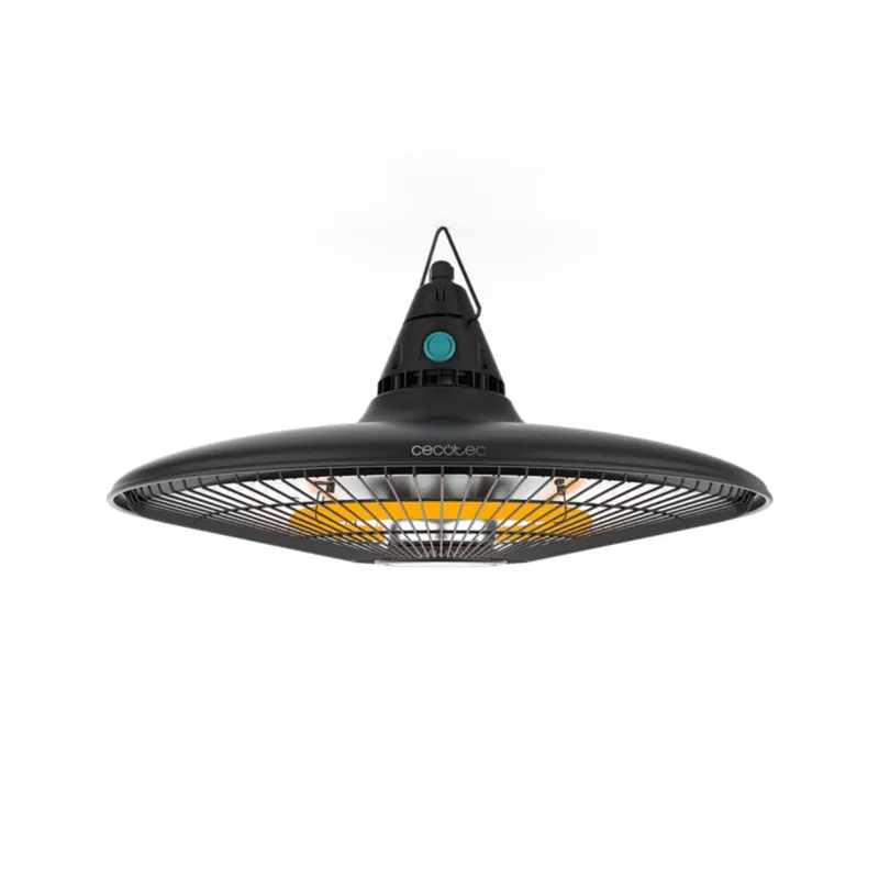 Calefactor de exterior Cecotec ReadyWarm 1500 Power Ceiling 1500W con mando negro - Electrodomésticos