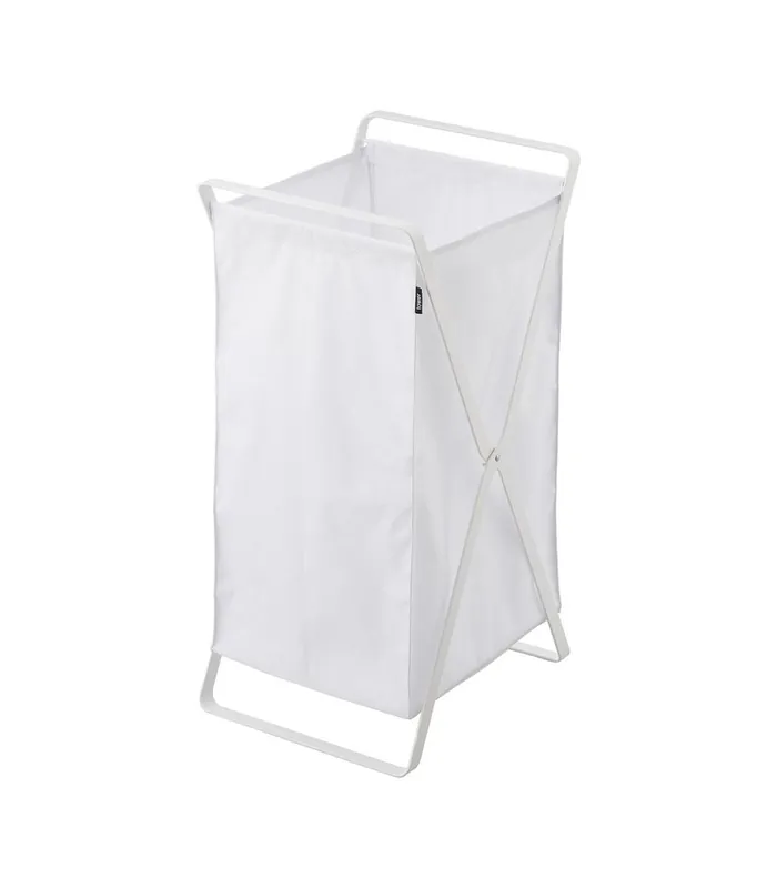 Cesto de ropa plegable blanco - A 64 cm